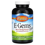 <img alt="Carlson, E-Gems Elite, Vitamin E with Tocopherols & Tocotrienols, 240 Soft Gels" title="Carlson, E-Gems Elite, Vitamin E with Tocopherols & Tocotrienols, 240 Soft Gels,088395007729"