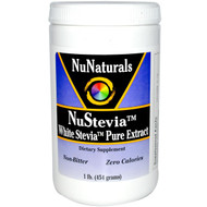 NuNaturals, NuStevia, White Stevia Pure Extract, 1 lb (454 g)