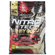Muscletech, Performance Series, Nitro Tech, 100% Whey Gold, French Vanilla Creme, 8 lbs (3.63