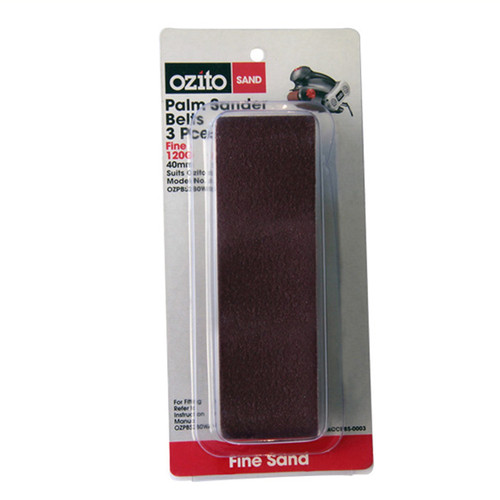 Ozito 120 Grit Palm Sander Belts 3 Pack