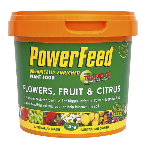 Powerfeed 1.5kg Granular Plant Food With Troforte Fruit And Citrus
