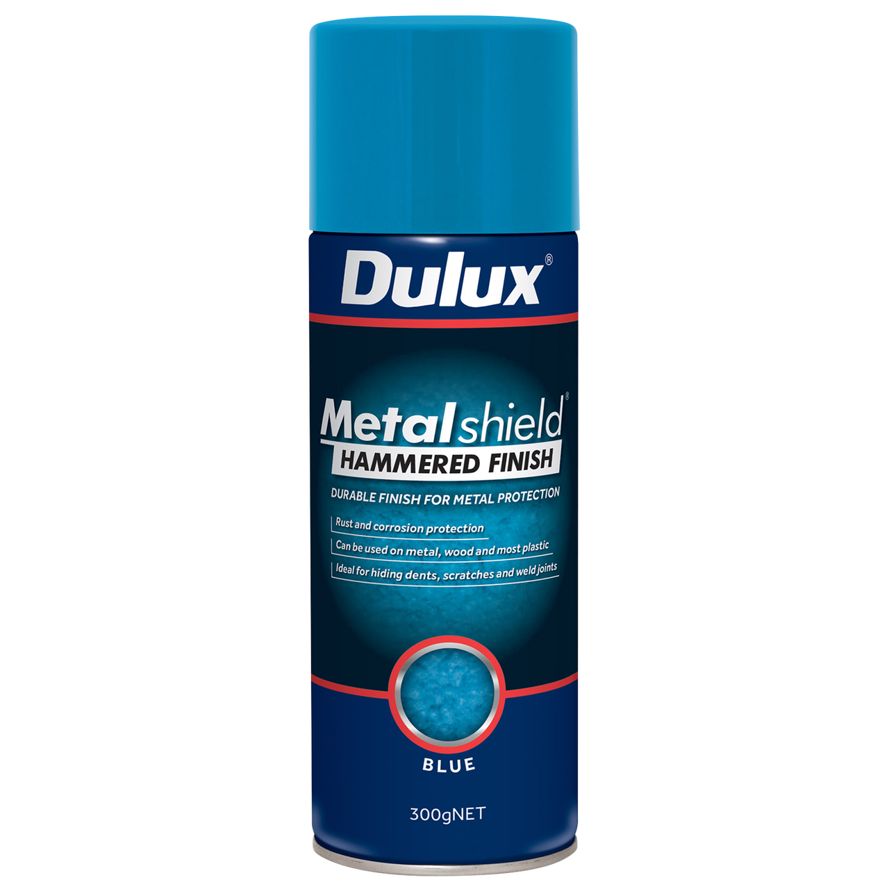 Dulux Metalshield 300g Hammered Finish Blue Spray Paint