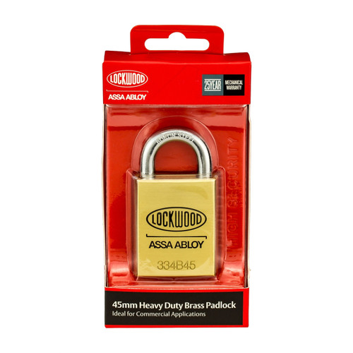 Lockwood 45mm Brass Heavy Duty Padlock
