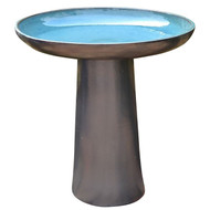 Northcote Pottery 52 X 52 X 60cm Primo Miami Bird Bath Forest Green