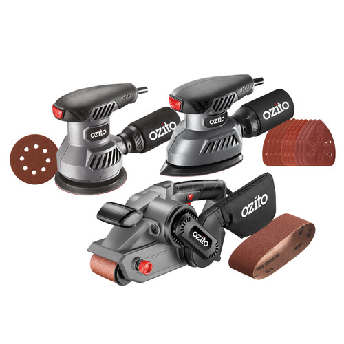 Ozito 3 Piece Combo Ultimate Sanding Kit