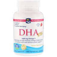 Nordic Naturals, DHA Xtra, Strawberry, 1,000 mg, 60 Soft Gels