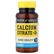 <img alt="Mason Natural, Calcium Citrate + D3, 60 Caplets" title="Mason Natural, Calcium Citrate + D3, 60 Caplets,311845123756"