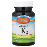 <img alt="Carlson, Vitamin K2, 45 mcg, 90 Soft Gels" title="Carlson, Vitamin K2, 45 mcg, 90 Soft Gels,088395101106"