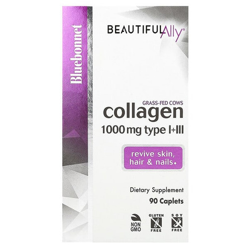 <img alt="Bluebonnet Nutrition, Beautiful Ally, Collagen Type I + III, 1,000 mg, 90 Caplets" title="Bluebonnet Nutrition, Beautiful Ally, Collagen Type I + III, 1,000 mg, 90 Caplets,743715015166"