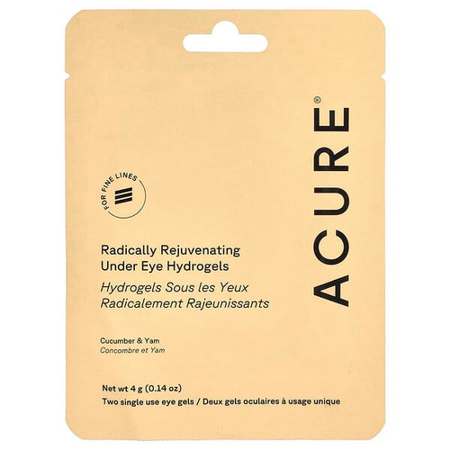 <img alt="ACURE, Radically Rejuvenating, Under Eye Hydrogels, 2 Single Use Eye Gels, 0.14 oz (4 g)" title="ACURE, Radically Rejuvenating, Under Eye Hydrogels, 2 Single Use Eye Gels, 0.14 oz (4 g),813424021274"