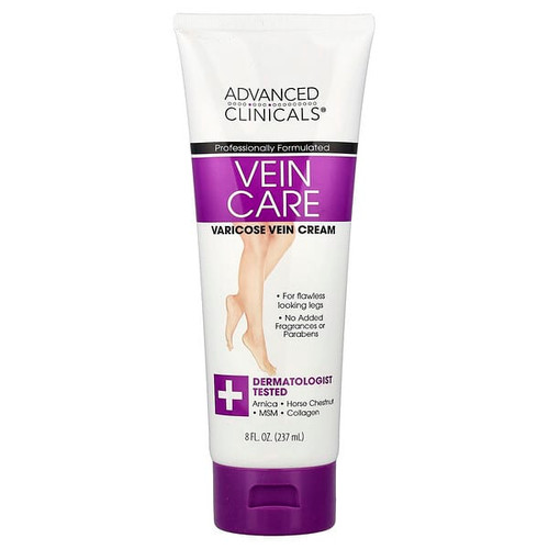 <img alt="Advanced Clinicals, Vein Care, Varicose Vein Cream, 8 fl oz (237 ml)" title="Advanced Clinicals, Vein Care, Varicose Vein Cream, 8 fl oz (237 ml),819265007514"