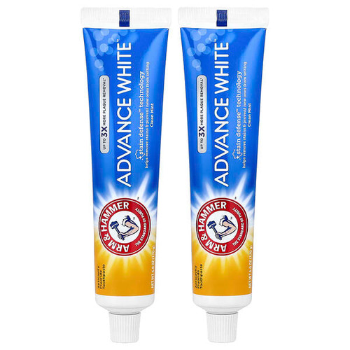 <img alt="Arm & Hammer, Advance White, Anticavity Fluoride Toothpaste, Clean Mint, Twin Pack, 6 oz (170 g) Each" title="Arm & Hammer, Advance White, Anticavity Fluoride Toothpaste, Clean Mint, Twin Pack, 6 oz (170 g) Each,033200180135"