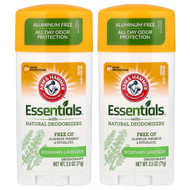 <img alt="Arm & Hammer, Essentials with Natural Deodorizers, Deodorant, Rosemary Lavender, 2 Pack, 2.5 oz (71 g) Each" title="Arm & Hammer, Essentials with Natural Deodorizers, Deodorant, Rosemary Lavender, 2 Pack, 2.5 oz (71 g) Each,033200009993"