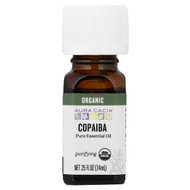 <img alt="Aura Cacia, Pure Essential Oil, Organic Copaiba, 0.25 fl oz (7.4 ml)" title="Aura Cacia, Pure Essential Oil, Organic Copaiba, 0.25 fl oz (7.4 ml),051381908638"