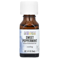 <img alt="Aura Cacia, Pure Essential Oil, Sweet Peppermint, 0.5 fl oz (15 ml)" title="Aura Cacia, Pure Essential Oil, Sweet Peppermint, 0.5 fl oz (15 ml),051381912444"