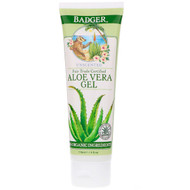 3 PACK of Badger Company, Aloe Vera Gel, Unscented, 4 fl oz (118 ml)