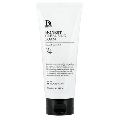 <img alt="Benton, Honest Cleansing Foam, 5.29 oz (150 g)" title="Benton, Honest Cleansing Foam, 5.29 oz (150 g),8809540510251"