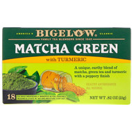 3 PACK of Bigelow Tea Matcha Green Tea with Turmeric -- 18 Tea Bags