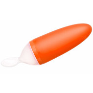 Boon, Squirt, Silicone Baby Food Dispensing Spoon, 4 + Months, Orange , 3 oz (89 ml)