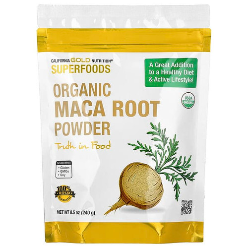 <img alt="California Gold Nutrition, Superfoods, Certified Organic Peruvian Maca Root Powder, 8.5 oz (240 g)" title="California Gold Nutrition, Superfoods, Certified Organic Peruvian Maca Root Powder, 8.5 oz (240 g),898220012183"