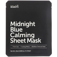 3 PACK of Dear, Klairs, Midnight Blue Calming Sheet Mask, 1 Mask, 0.85 fl oz (25 ml)