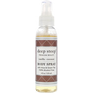 3 PACK of Deep Steep, Body Spray, Vanilla - Coconut, 4 fl oz (118 ml)