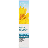3 PACK of Desert Essence, Arnica & Tea Tree Oil Toothpaste, Wintergreen,  6.25 oz (176 g)