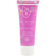 3 PACK of Dr. Brite Kids Natural Vitamin C Toothpaste Travel Size Berrylicious -- 2 oz