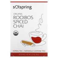<img alt="Dr. Mercola, Solospring, Organic Herbal Tea, Rooibos Spiced Chai, Caffeine Free, 18 Tea Bags, 1.27 oz (36 g) (Discontinued Item)" title="Dr. Mercola, Solospring, Organic Herbal Tea, Rooibos Spiced Chai, Caffeine Free, 18 Tea Bags, 1.27 oz (36 g) (Discontinued Item),813006019033"