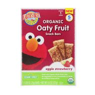 Earths Best, Sesame Street, Organic Oaty Fruit Snack Bars, Apple Strawberry, 5 Bars, 0.88 oz (25 g) Each