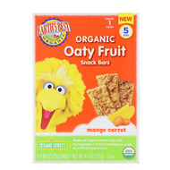 Earths Best, Sesame Street, Organic Oaty Fruit, Snack Bars, Mango Carrot, 5 Bars, 0.88 oz (25 g) Each