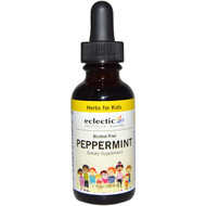 Eclectic Institute, Herbs For Kids, Peppermint, Alcohol-Free, 1 fl oz (30 ml)