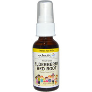Eclectic Institute, Herbs For Kids, Throat Spray, Elderberry Red Root, 1 fl oz (30 ml)