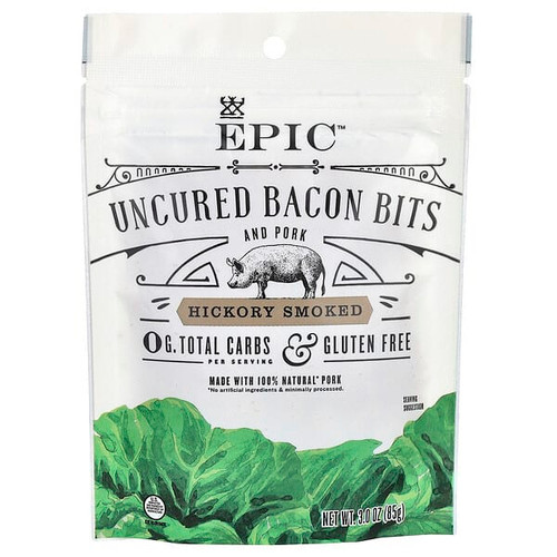<img alt="Epic Bar, Uncured Bacon Bits and Pork, Hickory Smoked, 3 oz (85 g)" title="Epic Bar, Uncured Bacon Bits and Pork, Hickory Smoked, 3 oz (85 g),732153028494"