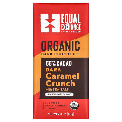 <img alt="Equal Exchange, Organic Dark Chocolate, Caramel Crunch with Sea Salt, 55% Cacao, 2.8 oz (80 g)" title="Equal Exchange, Organic Dark Chocolate, Caramel Crunch with Sea Salt, 55% Cacao, 2.8 oz (80 g),745998990192"