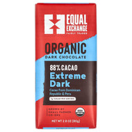<img alt="Equal Exchange, Organic Dark Chocolate, Extreme Dark, 88% Cacao, 2.8 oz (80 g)" title="Equal Exchange, Organic Dark Chocolate, Extreme Dark, 88% Cacao, 2.8 oz (80 g),745998990215"