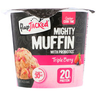 FlapJacked, Mighty Muffin with Probiotics, Triple Berry, 1.94 oz (55 g)