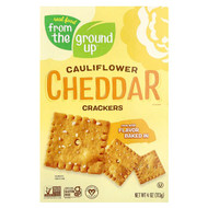 <img alt="From The Ground Up, Cauliflower Crackers, Cheddar, 4 oz (113 g)" title="From The Ground Up, Cauliflower Crackers, Cheddar, 4 oz (113 g),810571030050"