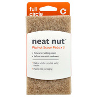 <img alt="3 PACK of Full Circle, Neat Nut, Walnut Scour Pads, 3 Pack" title="3 PACK of Full Circle, Neat Nut, Walnut Scour Pads, 3 Pack,810119020000"