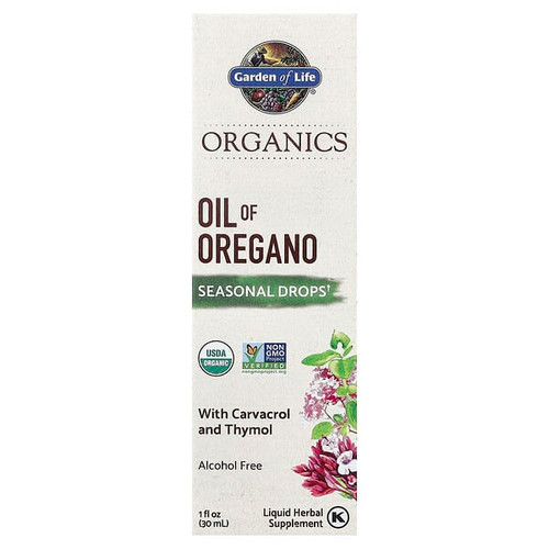<img alt="Garden of Life, Organics, Oil of Oregano, Seasonal Drops, Alcohol Free, 1 fl oz (30 ml)" title="Garden of Life, Organics, Oil of Oregano, Seasonal Drops, Alcohol Free, 1 fl oz (30 ml),658010123204"
