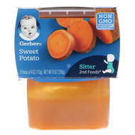 3 PACK of Gerber, 2nd Foods, Sweet Potato, 2 Pack, 4 oz (113 g) Each