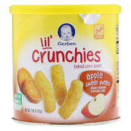 3 PACK of Gerber, Lil' Crunchies, Crawler, Apple, Sweet Potato, 1.48 oz (42 g)