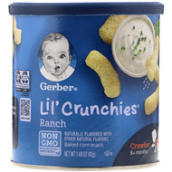 3 PACK of Gerber, Lil' Crunchies, Ranch, Crawler, 1.48 oz (42 g)