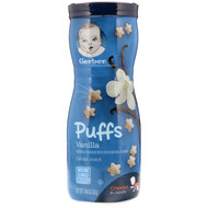 3 PACK OF Gerber, Puffs Cereal Snack, 8+ Months, Vanilla, 1.48 oz (42 g)