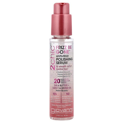 <img alt="Giovanni, 2chic, Frizz Be Gone Anti-Frizz Polishing Serum, Shea Butter + Sweet Almond Oil, 2.75 fl oz (81 ml)" title="Giovanni, 2chic, Frizz Be Gone Anti-Frizz Polishing Serum, Shea Butter + Sweet Almond Oil, 2.75 fl oz (81 ml),716237185624"