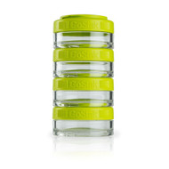 GoStak, Portable Stackable Containers, Green, 4 Pack, 40 cc Each