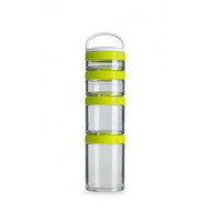 GoStak, Portable Stackable Containers, Green, Starter 4 Pack