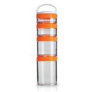 GoStak, Portable Stackable Containers, Orange, Starter 4 Pack