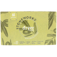 3 PACK of GrabGreen Stoneworks Dryer Sheets Olive Leaf -- 50 Compostable Sheets