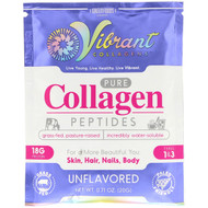 Green Foods Corporation, Vibrant Collagens, Pure Collagen Peptides, Unflavored, 0.71 oz (20 g)